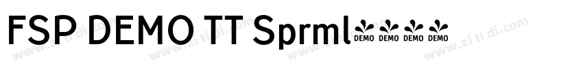FSP DEMO TT Sprml字体转换 FSP DEMO TT Sprml字体转换